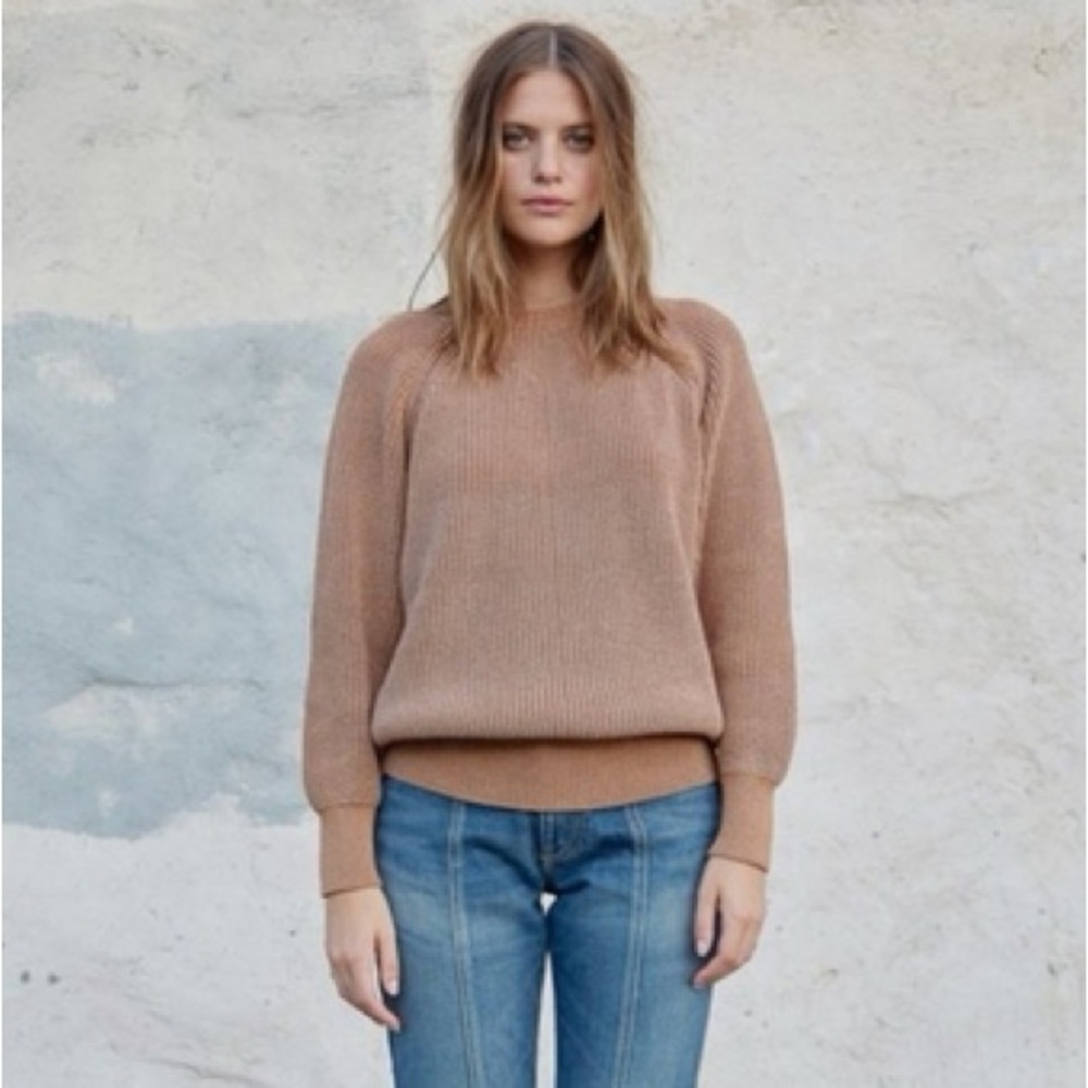 Esby Unisex Andy Fisherman Sweater in Denim Clove | Sz XS (XS-M)